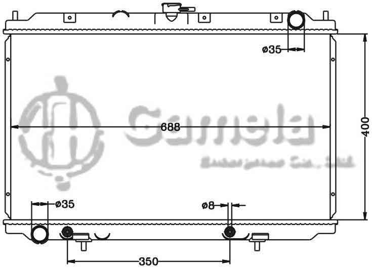 6115293N - Radiator-for-NISSAN-ALMERA-TINO-V10-2-2-Di-00-AT