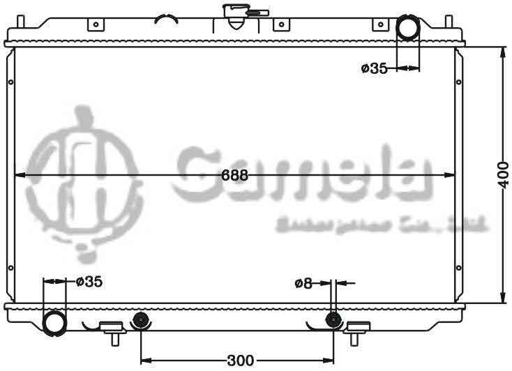 6115295N - Radiator-for-NISSAN-ALMERA-TINO-V10-2-2-Di-00-AT