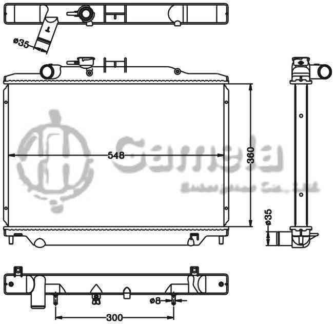 6115299N - Radiator-for-NISSAN-URVAN-2009-AT