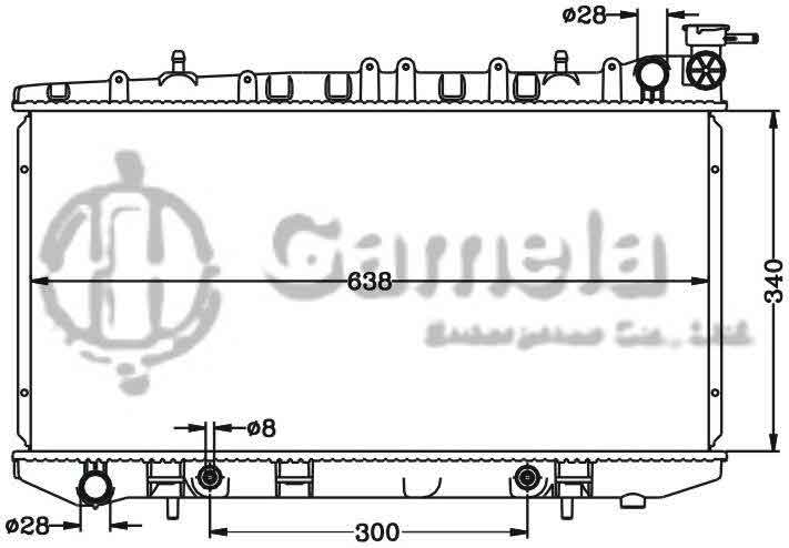 6115301N - Radiator-for-NISSAN-INFINITI-G20-91-96-AT-OEM-21460-DPI-1421