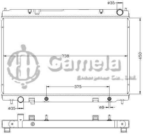 6115313NA - Radiator-for-NISSAN-INFINITI-FUGA-M35-08-09-AT-NISSAN-INFINITI-FUGA-M45-06-11-AT-DPI-13012