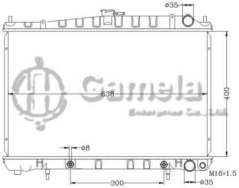 6115336NA - Radiator-for-NISSAN-LAUREL-R34-SKYLINE-AT