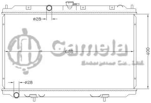 6115346NA - Radiator-for-NISSAN-ALMERA-TINO-02-MT