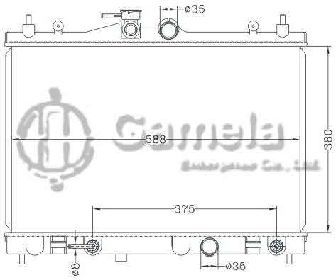 6115349NA - Radiator-for-NISSAN-Versa-07-09-AT-DPI-13002