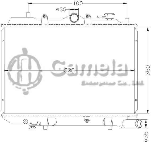 6116008N - Radiator-for-MAZDA-323-MT