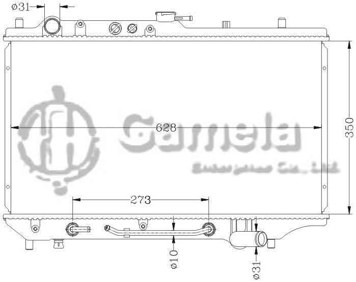 6116015N - Radiator-for-MAZDA-ASRINA-89-90-323BA-AT-OEM-B547-15-200D-B581-15-200A