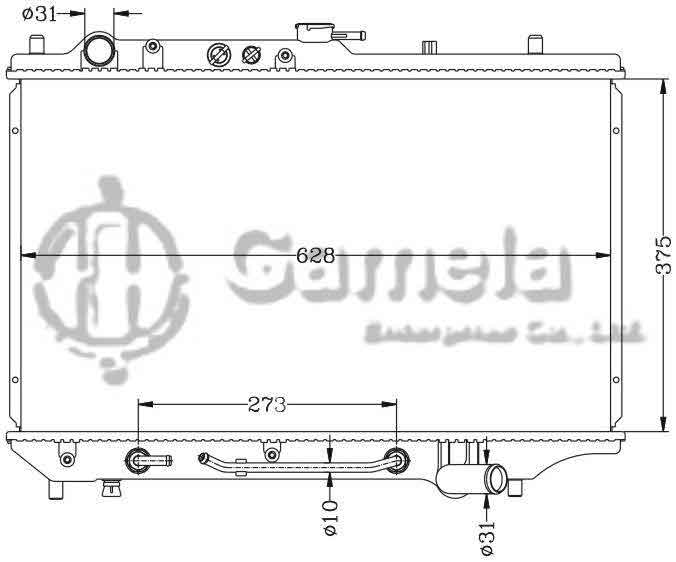 6116021N - Radiator-for-MAZDA-KIA-SEPHIA-93-AT-OEM-OK201-15-200B