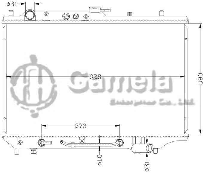 6116025N - Radiator-for-MAZDA-PROTEGE-90-94-323BG-AT-OEM-B557-15-200D-DPI-1135