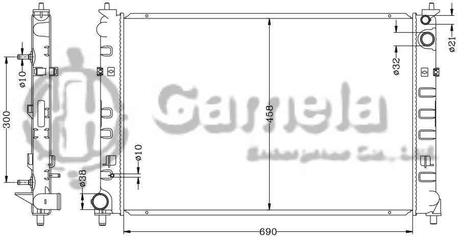 6116089AN - Radiator-for-MAZDA-MPV-3-0-V6-02-05-AT-OEM-AJ51-15-200B-DPI-2768