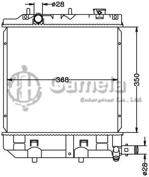 6116116N - Radiator-for-DEMIO-MAZDA-2-99-02-MT-FESTIVA-WAGON-99-01-MT