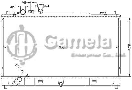 6116120NA - Radiator-for-MAZDA-6-2010-MT