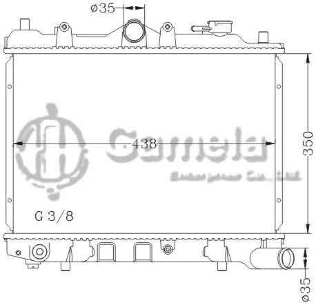 6116130NA - Radiator-for-MAZDA-323-II-BD-81-85-MT-MAZDA-323-III-BF-86-88-MT