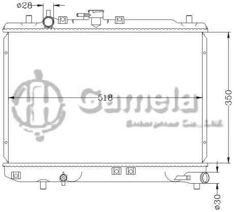 6116131NA - Radiator-for-MAZDA-REVUE-90-99-MT-MAZDA-FESTIVE-93-97-MT-OEM-B3C7-15-200D