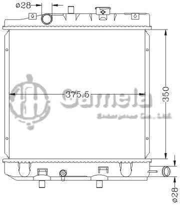 6116140NA - Radiator-for-MAZDA-DEMIO-98-PW3W-MT-OEM-B5C7-15-200A