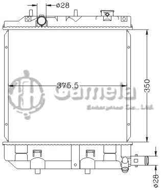 6116142NA - Radiator-for-MAZDA-DEMIO-MAZDA-2-99-02-MT-MAZDA-FESTIVA-WAGON-99-01-MT