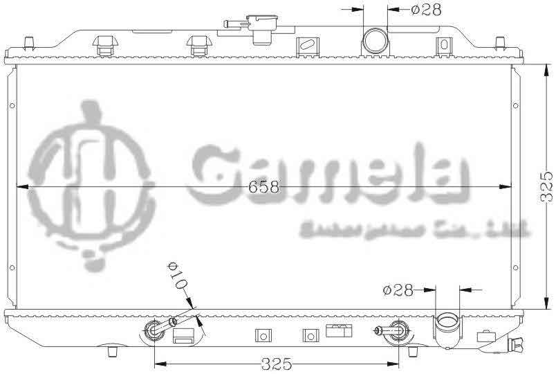 6117001N - Radiator-for-HONDA-INTEGRA-89-93-DA5-B16A-AT-OEM-19010-PR5-905