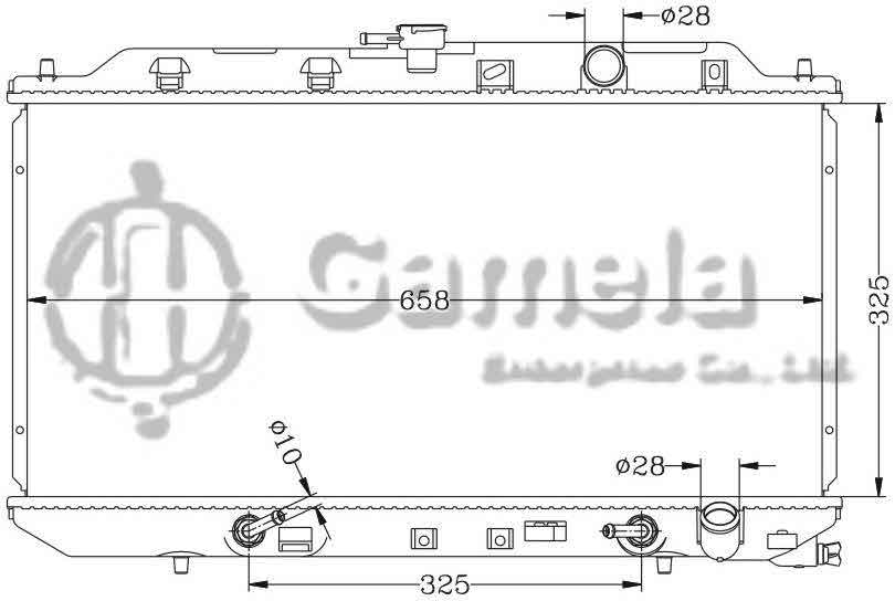 6117003N - Radiator-for-HONDA-INTEGRA-89-93-DA5-B16A-AT