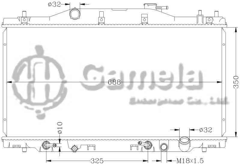 6117013N - Radiator-for-HONDA-INTEGRA-01-DC5-K20A-AT-HONDA-ACURA-RSX-02-05-AT-OEM-19010-PND-901-DPI-2412