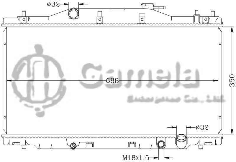 6117014N - Radiator-for-HONDA-INTEGRA-01-DC5-K20A-MT-HONDA-ACURA-RSX-02-05-MT-OEM-19010-PND-003-DPI-2425