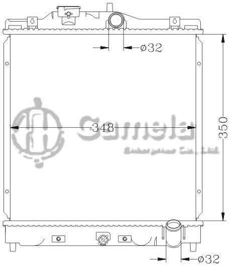 6117054N - Radiator-for-HONDA-CIVIC-92-00-D13B-D16A-MT-OEM-19010-P30-G01-G02-DPI-1570