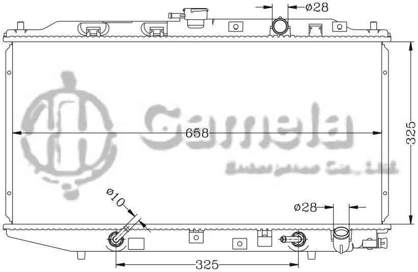 6117115N - Radiator-for-HONDA-CIVIC-CRX-88-91-EF2-3-AT-OEM-19010-PM3-901-902-DPI-886