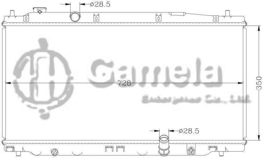 6117122N - Radiator-for-HONDA-FIT-2009-GE6-GE8-MT-OEM-19010-RC3-H01