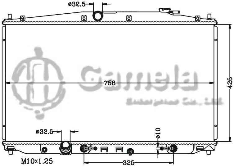 6117139N - Radiator-for-HONDA-ODYSSEY-09-AT-OEM-19010-RLF-901