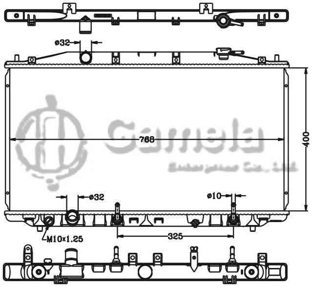 6117141N - Radiator-for-HONDA-SPIRIOR-2-4L-09-Si-Bo-Rui-AT-OEM-19010-RL9-H51