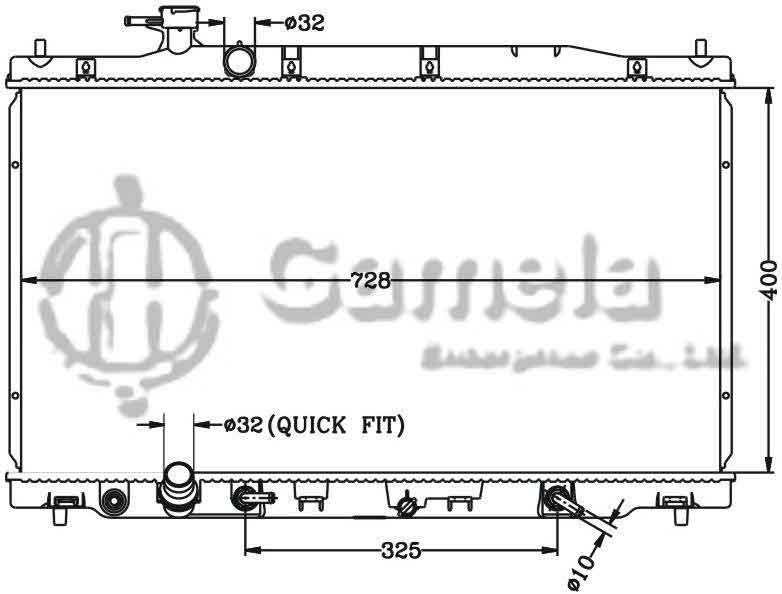 6117151N - Radiator-for-HONDA-CRV-07-2-4L-RE4-AT-OEM-19010