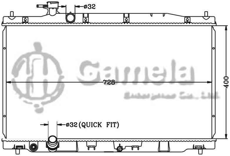 6117152N - Radiator-for-HONDA-CRV-07-2-4L-RE4-MT-OEM-19010