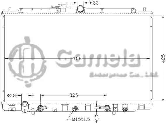 6117167NA - Radiator-for-HONDA-ACURA-INSPIRE-01-03-AT-HONDA-ACURA-US-SABER-01-03-AT-OEM-19010