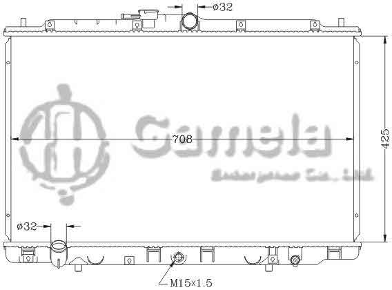 6117168NA - Radiator-for-HONDA-ACURA-INSPIRE-01-03-MT-HONDA-ACURA-US-SABER-01-03-MT-OEM-19010-PXG-J51-DPI-2375