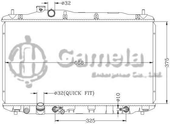 6117175NA - Radiator-for-HONDA-CIVIC-11-AT-OEM-19010-DPI-13221