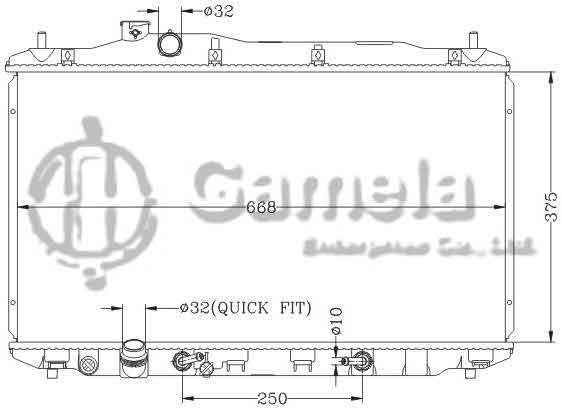 6117177NA - Radiator-for-HONDA-CIVIC-11-AT-OEM-19010