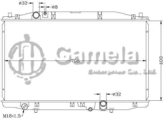 6117197NA - Radiator-for-HONDA-ACCORD-2-2CTDi-D-03-MT-OEM-19010-RBD-E01