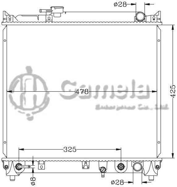 6118020AN - Radiator-for-SUZUKI-VITARA-88-97-TD01-AT-OEM-17700-56B10-56B12