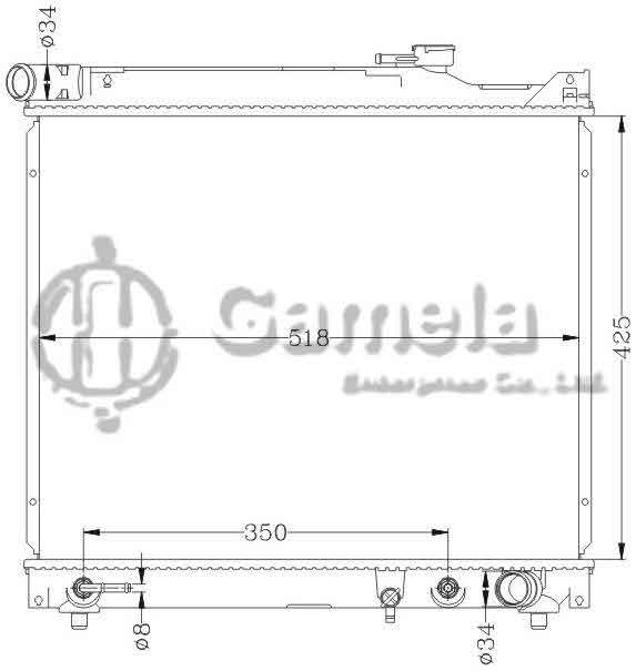 6118024N - Radiator-for-SUZUKI-VITARA-96-AT-OEM-17700-78E00