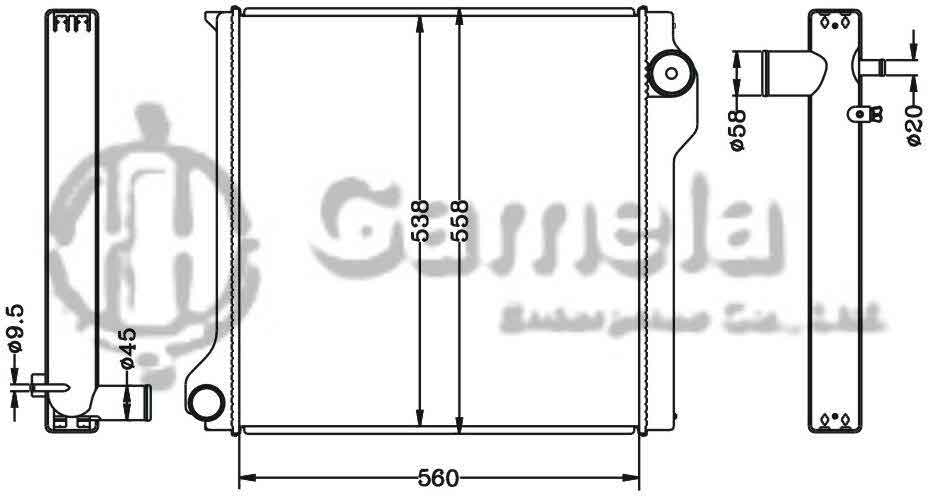 6118085N - Radiator-for-SUZUKI-TATA-MT