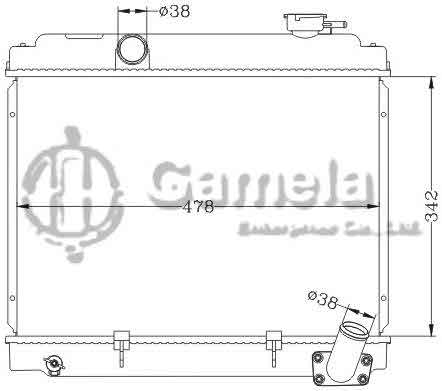 6118105NA - Radiator-for-SUZUKI-MAHINDAZE-JEEP-MT