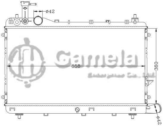 6118107NA - Radiator-for-SUZUKI-TATA-MT