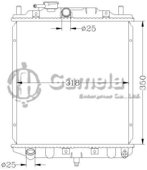 6119002N - Radiator-for-DAIHATSU-L200-L300-L500-EE-90-98-MT-OEM-16400-87254-87284