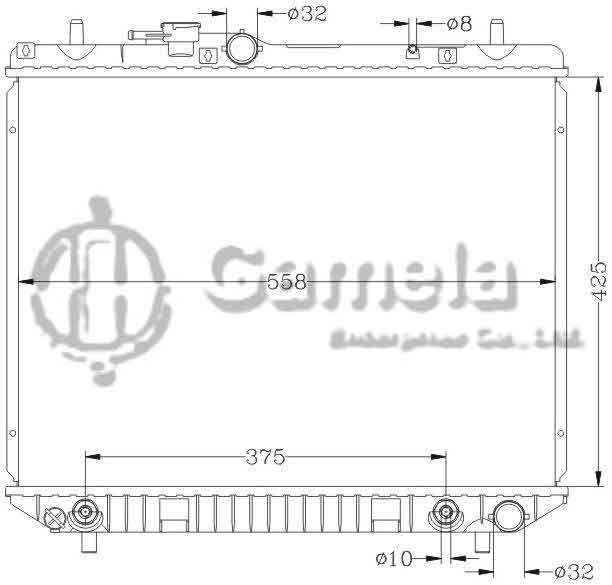 6119013N - Radiator-for-DAIHATSU-TERIOS-97-G1-3L-K3-VE-AT-OEM-16400-87402-1