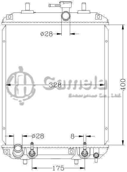 6119021N - Radiator-for-DAIHATSU-CHARADE-03-L250-L260-AT-OEM-16400-B2070