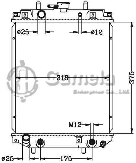 6119027N - Radiator-for-DAIHATSU-MIRA-OPTI-MOVE-98-01-AT-OEM-16400-97208-000-16400-97217-000