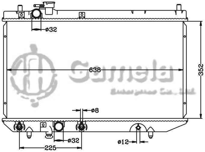 6119029N - Radiator-for-DAIHATSU-CHARADE-90-93-G102S-G112S-AT