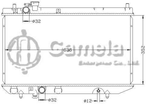 6119030N - Radiator-for-DAIHATSU-CHARADE-90-93-G102S-G112S-MT-OEM-16400-87F27-000-16400-87F28-000