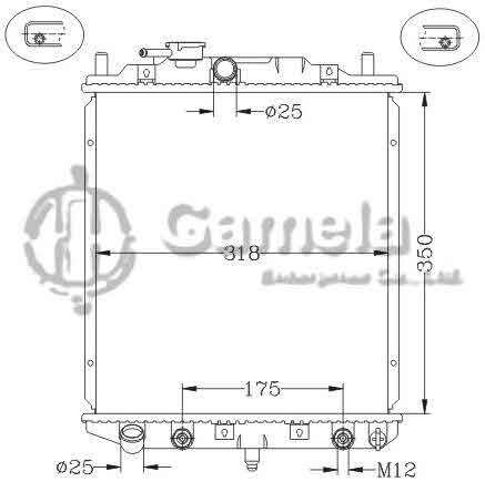 6119031NA - Radiator-for-DAIHATSU-L200-L300-L500-EF-90-98-AT-OEM-16400