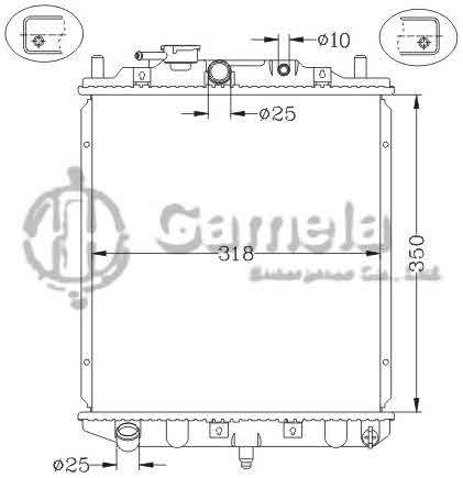 6119040NA - Radiator-for-DAIHATSU-MIRA-MOVE-90-98-MT-OEM-16400