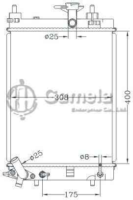 6119043NA - Radiator-for-DAIHATSU-CUORE-1-0-07-AT-OEM-16400-B2200