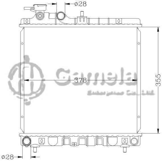 6121010N - Radiator-for-HYUNDAI-ATOS-98-MT-OEM-25310-02000-02100